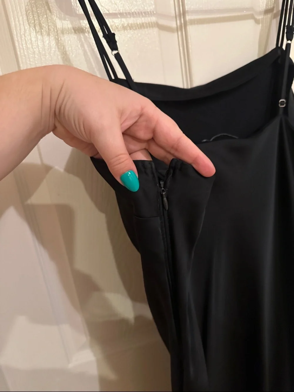 Abercrombie & Fitch Cowl Neck Double Strap Slip Dress